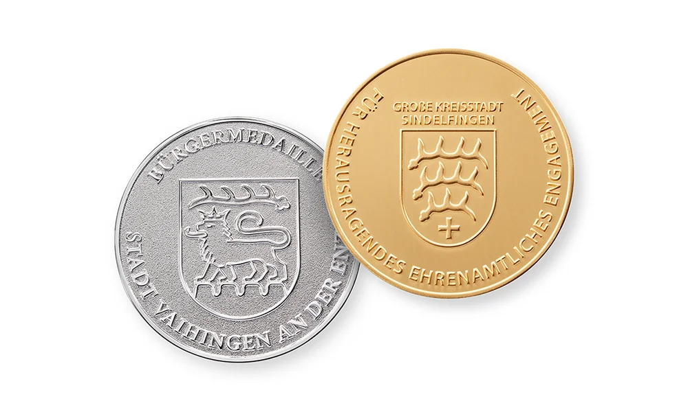 Bürgermedaille und Städtemedaille