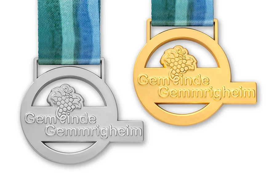 Gemeindemedaillen in Gold und Silber