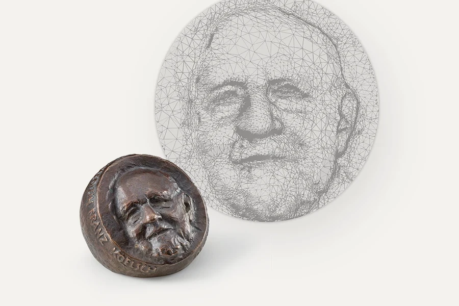Vom Gipsmodell zur Medaille