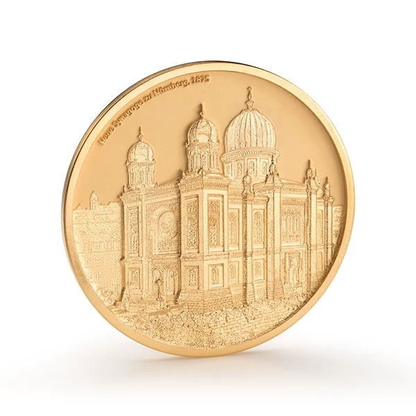 Gold-Medaille mit Gravur