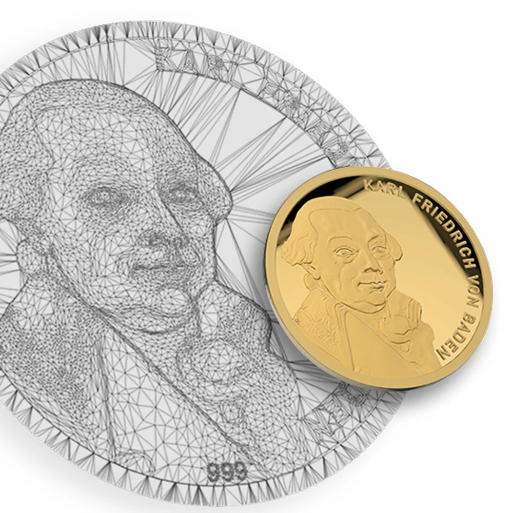 Stadtmedaille mit Gravur